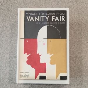 Vanity Fair Vintage Postcards Book - Black, Red, White, Gold